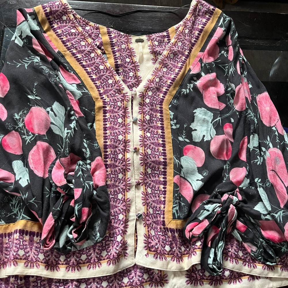 Freshly Squeezed Free People boho blouse